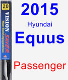 Passenger Wiper Blade for 2015 Hyundai Equus - Vision Saver