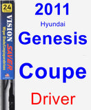 Driver Wiper Blade for 2011 Hyundai Genesis Coupe - Vision Saver