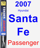 Passenger Wiper Blade for 2007 Hyundai Santa Fe - Vision Saver