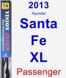 Passenger Wiper Blade for 2013 Hyundai Santa Fe XL - Vision Saver