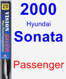 Passenger Wiper Blade for 2000 Hyundai Sonata - Vision Saver