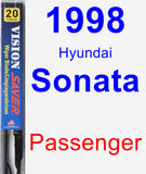 Passenger Wiper Blade for 1998 Hyundai Sonata - Vision Saver