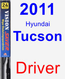 Driver Wiper Blade for 2011 Hyundai Tucson - Vision Saver