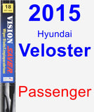 Passenger Wiper Blade for 2015 Hyundai Veloster - Vision Saver