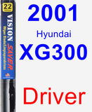 Driver Wiper Blade for 2001 Hyundai XG300 - Vision Saver