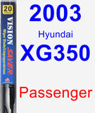 Passenger Wiper Blade for 2003 Hyundai XG350 - Vision Saver