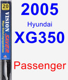 Passenger Wiper Blade for 2005 Hyundai XG350 - Vision Saver