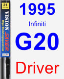 Driver Wiper Blade for 1995 Infiniti G20 - Vision Saver