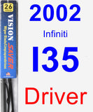 Driver Wiper Blade for 2002 Infiniti I35 - Vision Saver