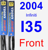 Front Wiper Blade Pack for 2004 Infiniti I35 - Vision Saver