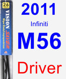 Driver Wiper Blade for 2011 Infiniti M56 - Vision Saver