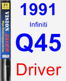 Driver Wiper Blade for 1991 Infiniti Q45 - Vision Saver