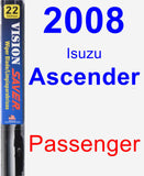 Passenger Wiper Blade for 2008 Isuzu Ascender - Vision Saver