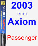 Passenger Wiper Blade for 2003 Isuzu Axiom - Vision Saver