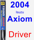 Driver Wiper Blade for 2004 Isuzu Axiom - Vision Saver