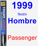 Passenger Wiper Blade for 1999 Isuzu Hombre - Vision Saver