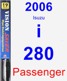 Passenger Wiper Blade for 2006 Isuzu i-280 - Vision Saver