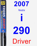 Driver Wiper Blade for 2007 Isuzu i-290 - Vision Saver