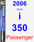 Passenger Wiper Blade for 2006 Isuzu i-350 - Vision Saver