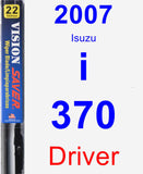 Driver Wiper Blade for 2007 Isuzu i-370 - Vision Saver