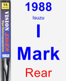 Rear Wiper Blade for 1988 Isuzu I-Mark - Vision Saver