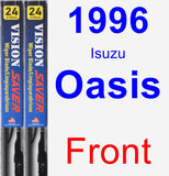 Front Wiper Blade Pack for 1996 Isuzu Oasis - Vision Saver