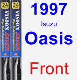 Front Wiper Blade Pack for 1997 Isuzu Oasis - Vision Saver