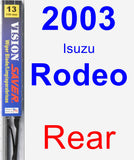 Rear Wiper Blade for 2003 Isuzu Rodeo - Vision Saver