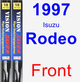 Front Wiper Blade Pack for 1997 Isuzu Rodeo - Vision Saver