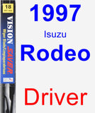 Driver Wiper Blade for 1997 Isuzu Rodeo - Vision Saver