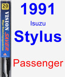 Passenger Wiper Blade for 1991 Isuzu Stylus - Vision Saver