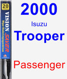 Passenger Wiper Blade for 2000 Isuzu Trooper - Vision Saver