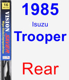 Rear Wiper Blade for 1985 Isuzu Trooper - Vision Saver