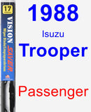 Passenger Wiper Blade for 1988 Isuzu Trooper - Vision Saver