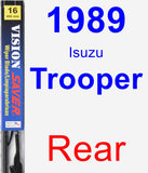 Rear Wiper Blade for 1989 Isuzu Trooper - Vision Saver