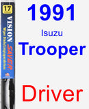 Driver Wiper Blade for 1991 Isuzu Trooper - Vision Saver