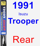 Rear Wiper Blade for 1991 Isuzu Trooper - Vision Saver