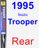 Rear Wiper Blade for 1995 Isuzu Trooper - Vision Saver