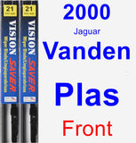 Front Wiper Blade Pack for 2000 Jaguar Vanden Plas - Vision Saver