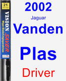 Driver Wiper Blade for 2002 Jaguar Vanden Plas - Vision Saver