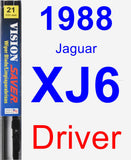 Driver Wiper Blade for 1988 Jaguar XJ6 - Vision Saver