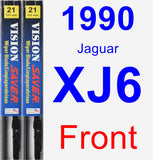 Front Wiper Blade Pack for 1990 Jaguar XJ6 - Vision Saver