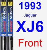 Front Wiper Blade Pack for 1993 Jaguar XJ6 - Vision Saver