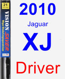 Driver Wiper Blade for 2010 Jaguar XJ - Vision Saver