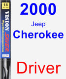 Driver Wiper Blade for 2000 Jeep Cherokee - Vision Saver