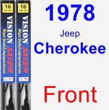 Front Wiper Blade Pack for 1978 Jeep Cherokee - Vision Saver