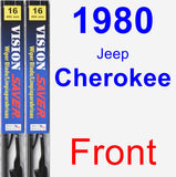 Front Wiper Blade Pack for 1980 Jeep Cherokee - Vision Saver