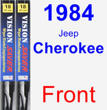 Front Wiper Blade Pack for 1984 Jeep Cherokee - Vision Saver