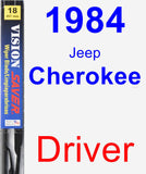 Driver Wiper Blade for 1984 Jeep Cherokee - Vision Saver