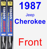 Front Wiper Blade Pack for 1987 Jeep Cherokee - Vision Saver